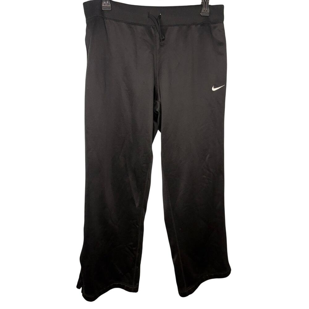 Nike Therma-Fit Pants Men's Size XL Zip Leg Black Athletic Active Drawstring